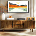 Bosk Wood Fluted TV Stand