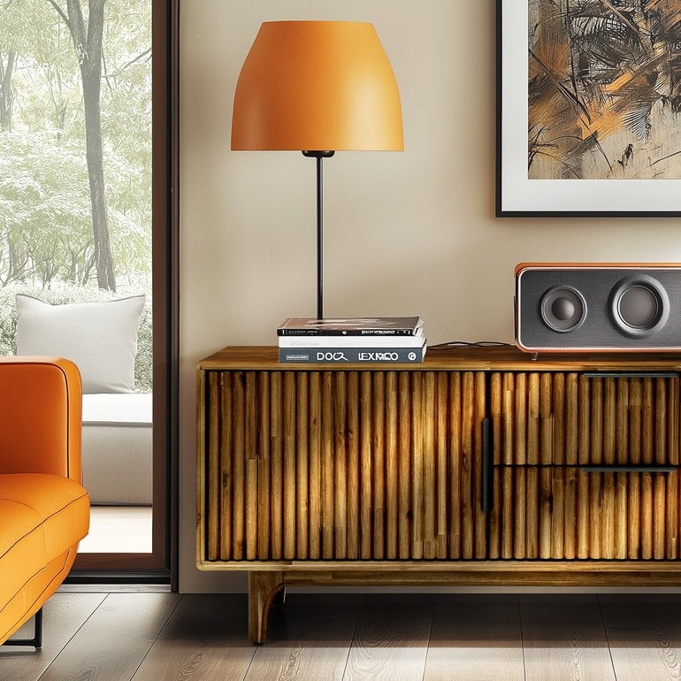 Bosk Wood Fluted TV Stand