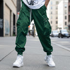 Men’s Multi‑Pocket Drawstring Cargo Pants