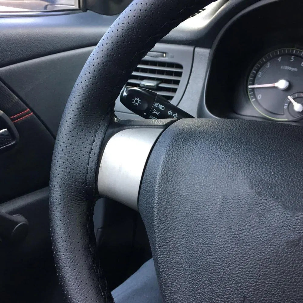 Genuine Leather Car Steering Wheel Cover Soft Anti slip Steering-Wheel Braid Cowhide Braid With Needles Thread Leather Steering Wheel Cover Heavy Duty Pure Cowhide Steering Wheel Cover, Genuine Leather Steering Wheel Cover (Copy)