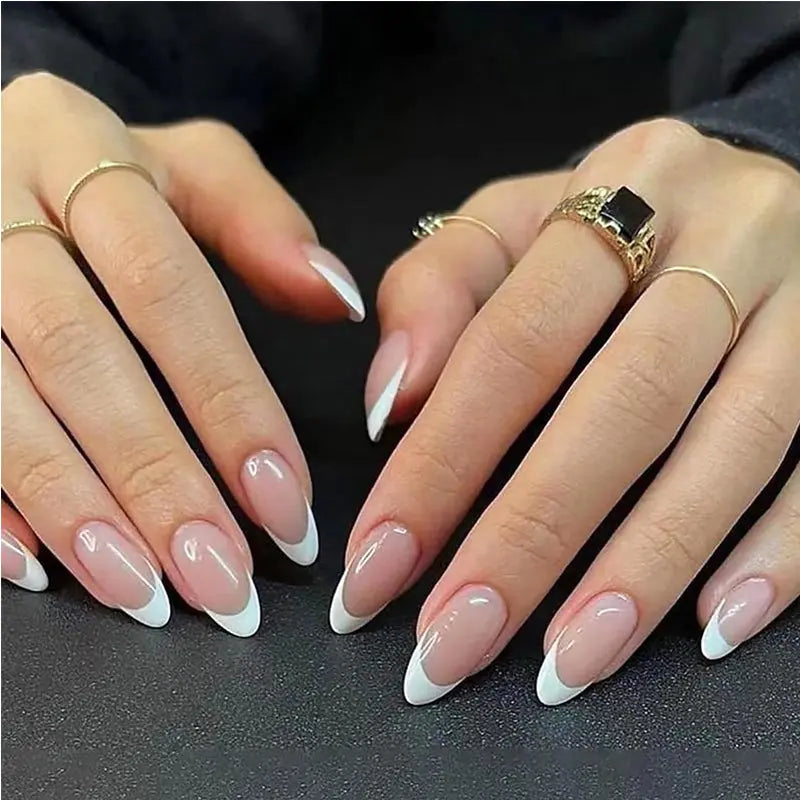 24 PCS Short Circles Press On Nails