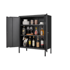 Kitchen Buffet Server Table Accent Sideboard Cupboard Server Buffet Console Table with Doors Cabinet