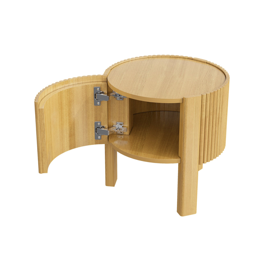 3-Piece Living Room Table Set, 1 Coffee and 2 Side Tables, Solid Wood, 47 in