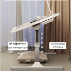 Adjustable Foldable Laptop Bed Desk with Lamp & USB