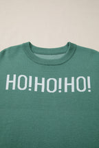 Ho Ho Ho Merry Christmas Drop Shoulder Sweater