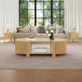 3-Piece Living Room Table Set, 1 Coffee and 2 Side Tables, Solid Wood, 47 in