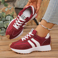 Women's Chunky Sole Sneakers - Breathable Mesh Casual Sports Shoes