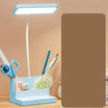 LED Table Lamp With Pen Storage Eye Protection Stepless Dimming Desk Lamp Study Children Smart LED Bedside Lamp Light Decorative Table Lamp Cute Study Lamps for Bedroom Décor