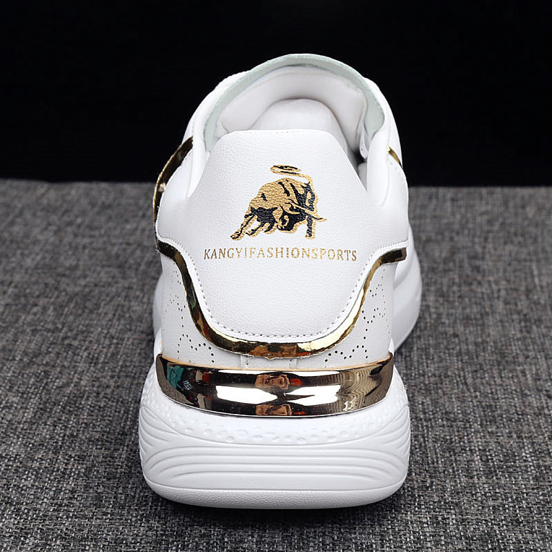 New Fashion White High Quality Women's White Thick Soled Sports Casual Couple Shoes Summer Lace-Up Trainers Gym Tennis Running Breathable High Quality Sneakers