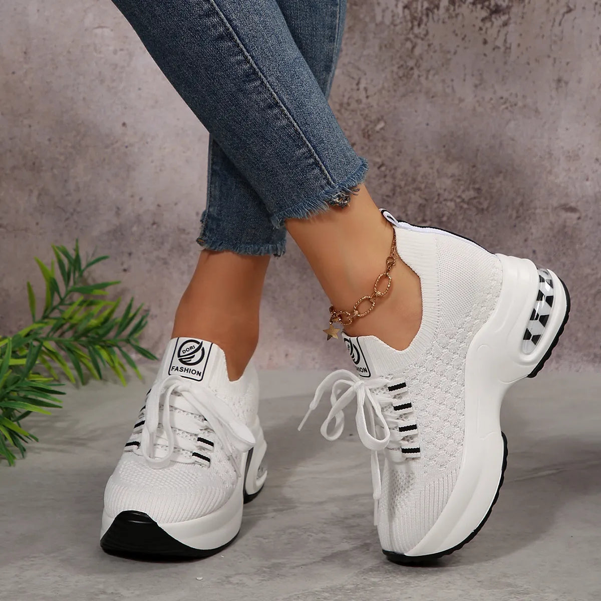 Lace Up Platform Sneakers