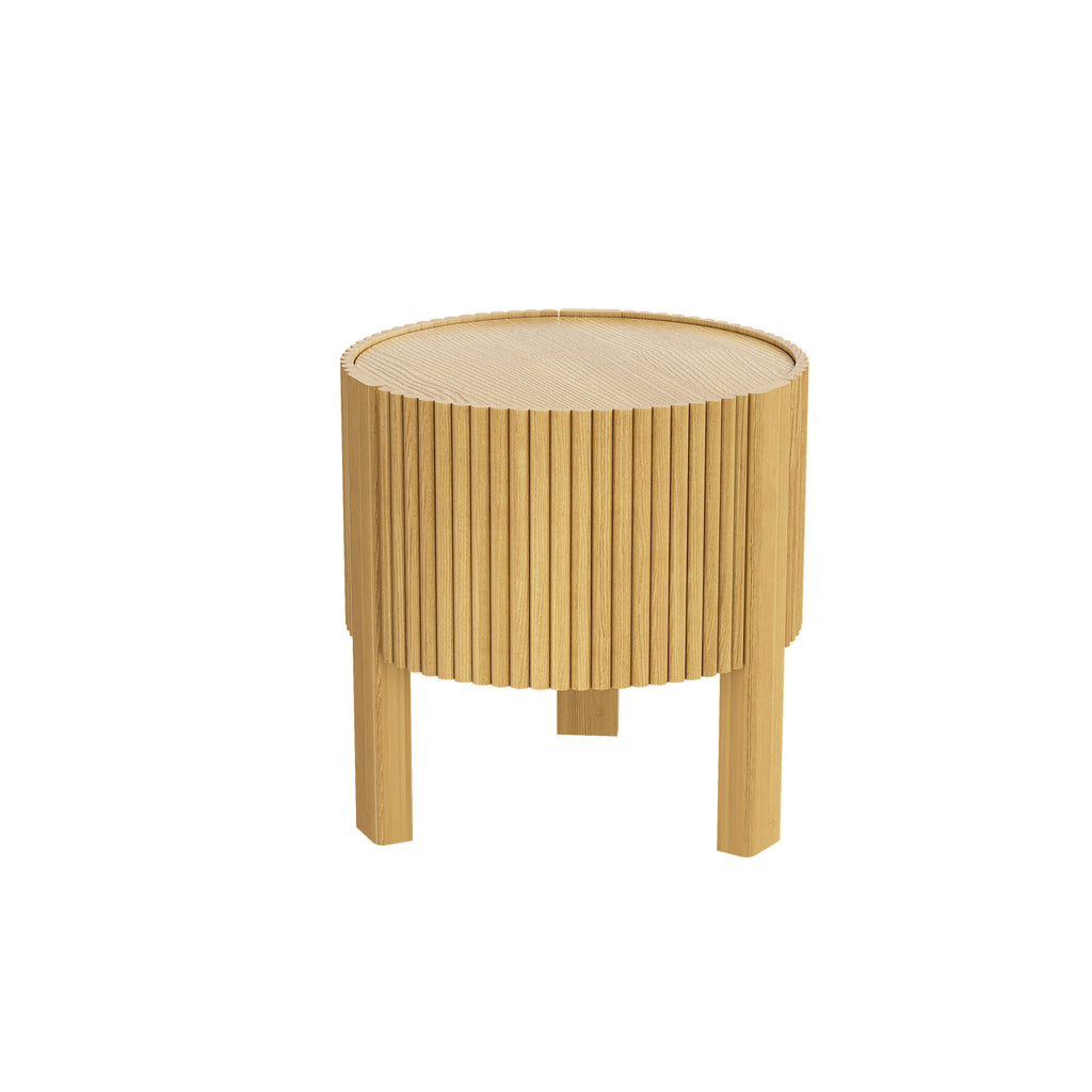 3-Piece Living Room Table Set, 1 Coffee and 2 Side Tables, Solid Wood, 47 in