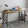 Tuna 47" Wide Metal Manufactured Wood Computer Desk