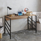 Tuna 47" Wide Metal Manufactured Wood Computer Desk
