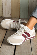 Layla Patchwork Breathable Lace Up Sneakers