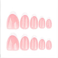 24 PCS Short Circles Press On Nails