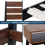 [Buy 1 Get 1] Emery Solid Wood Bed Frame & Nightstand