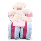 Pink Tricycle Diaper Cake Gift Basket