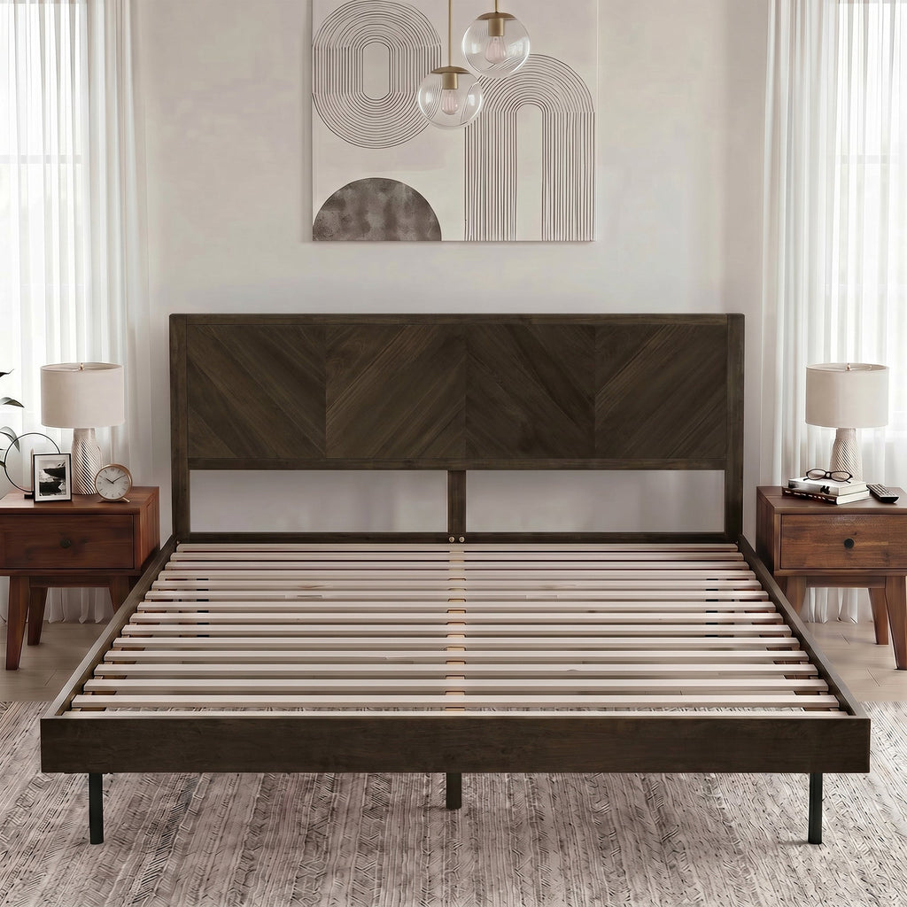 Alander Solid Wood Bed Frame
