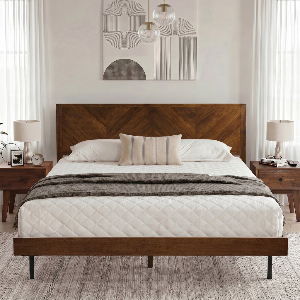 Alander Solid Wood Bed Frame