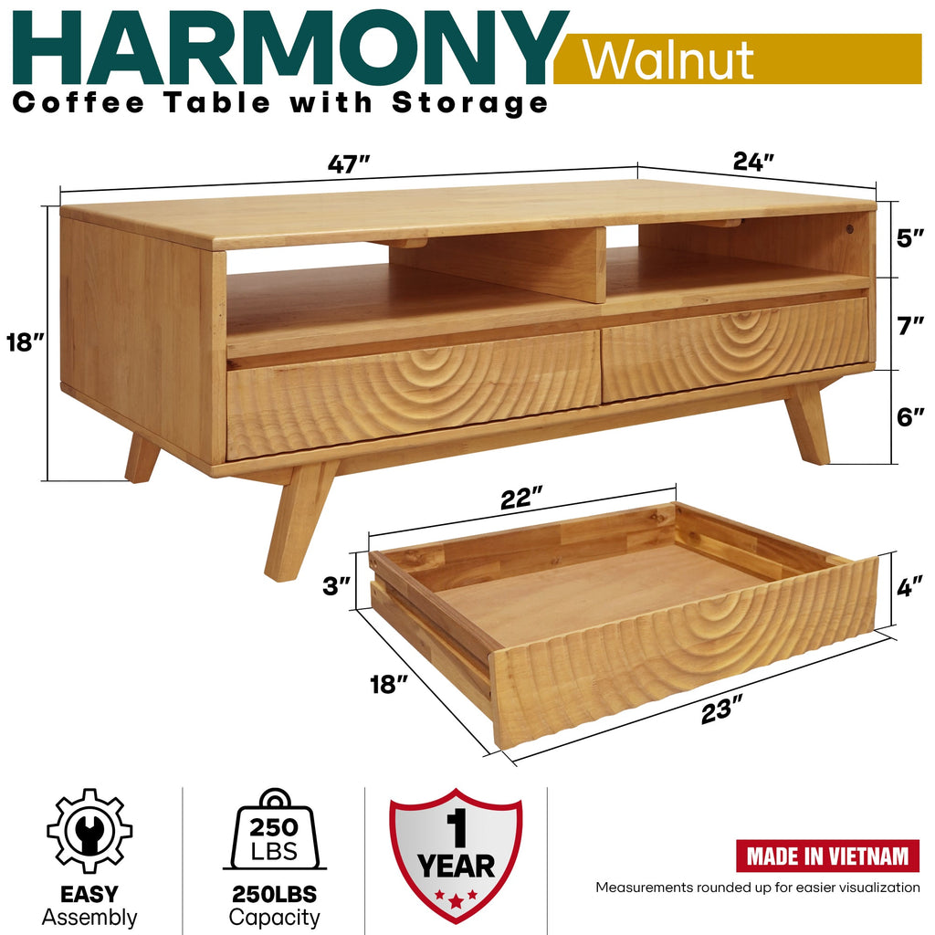 Harmony Wooden Coffee Table