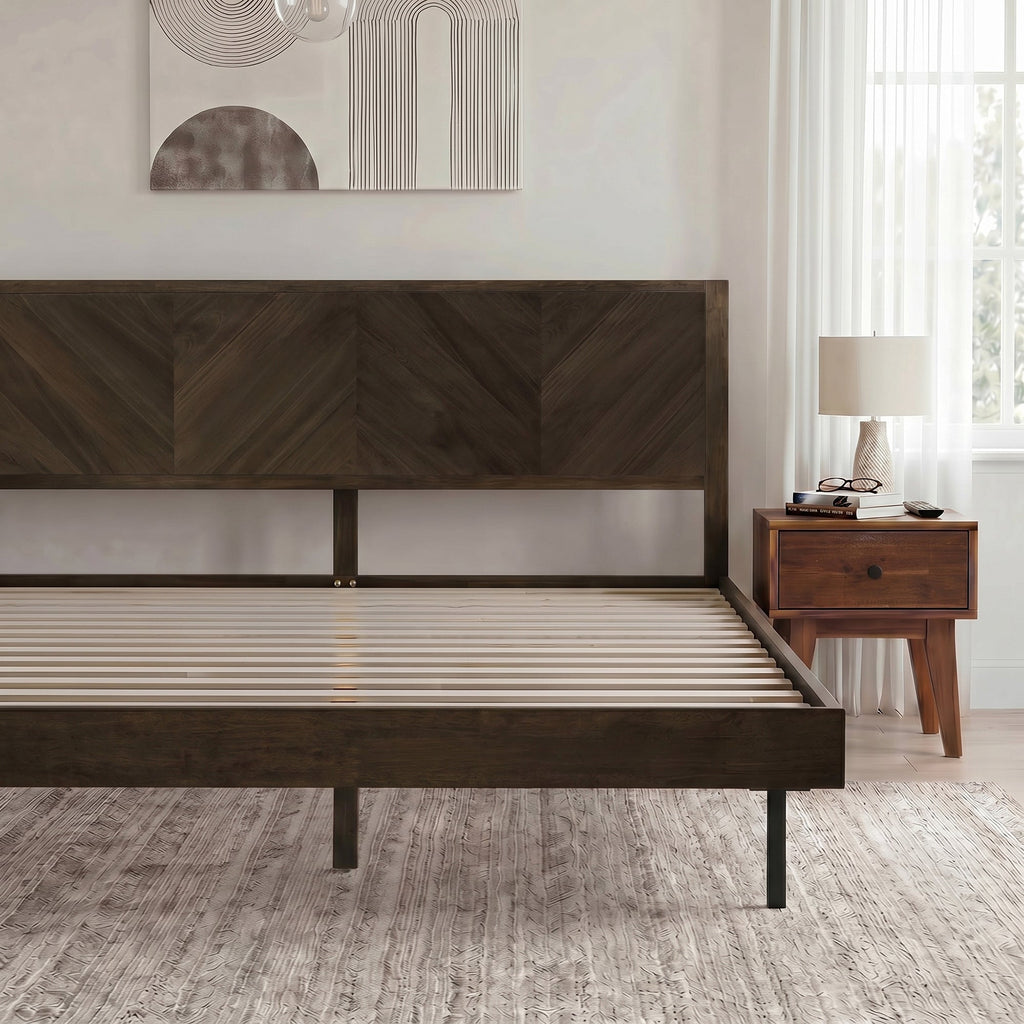 Alander Solid Wood Bed Frame