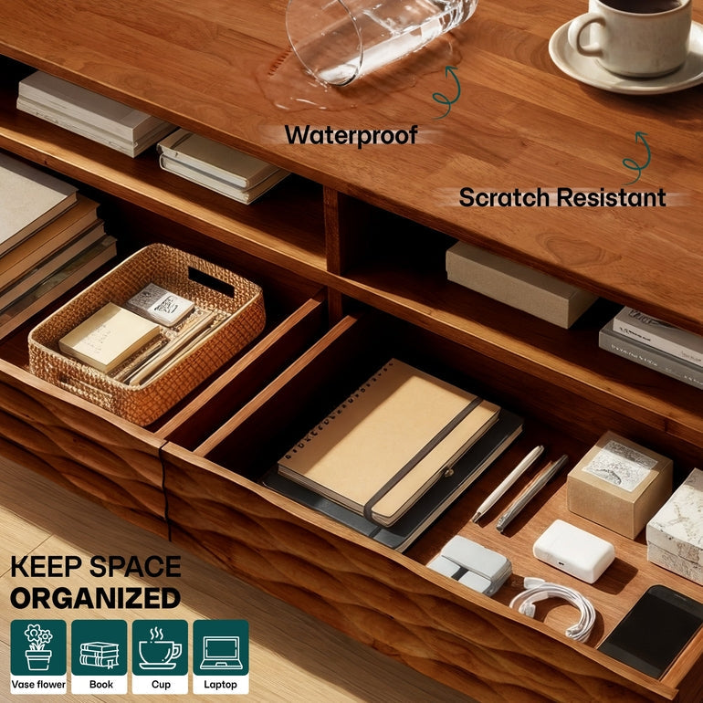 Elara Wooden Coffee Table