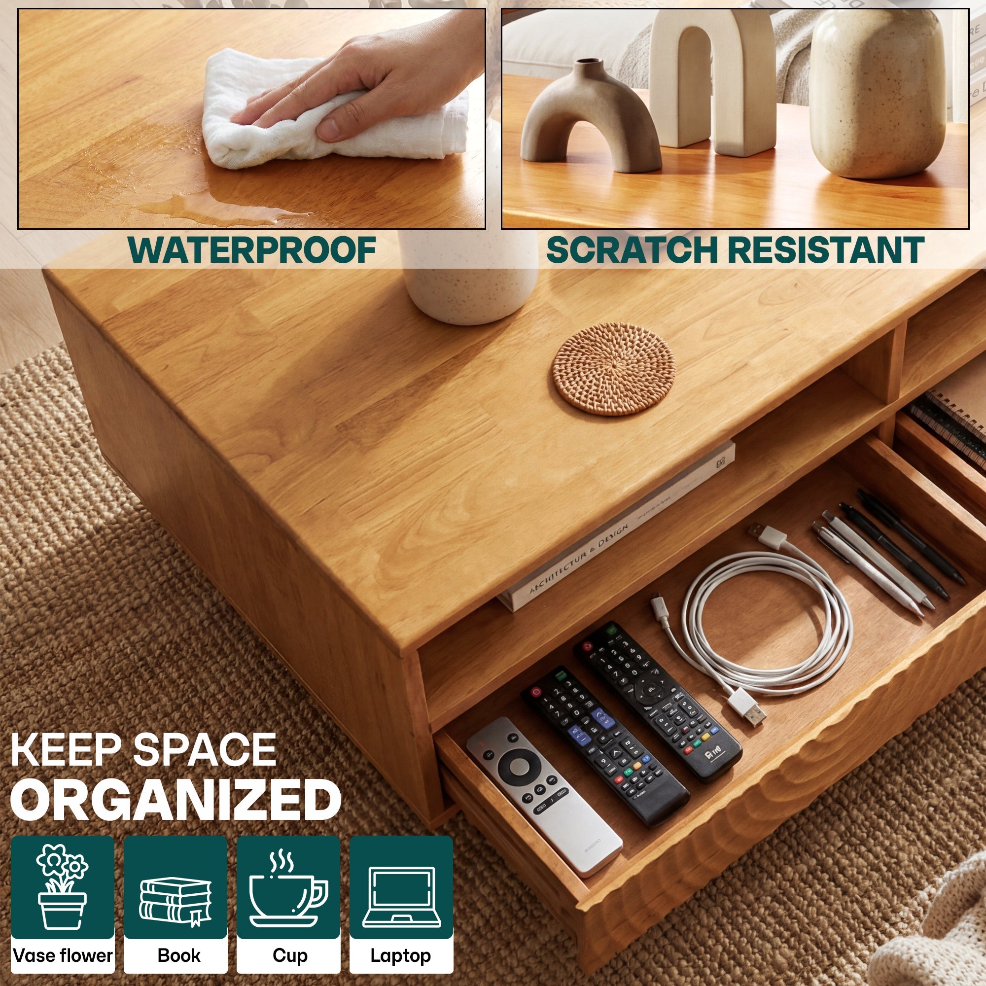 Harmony Wooden Coffee Table