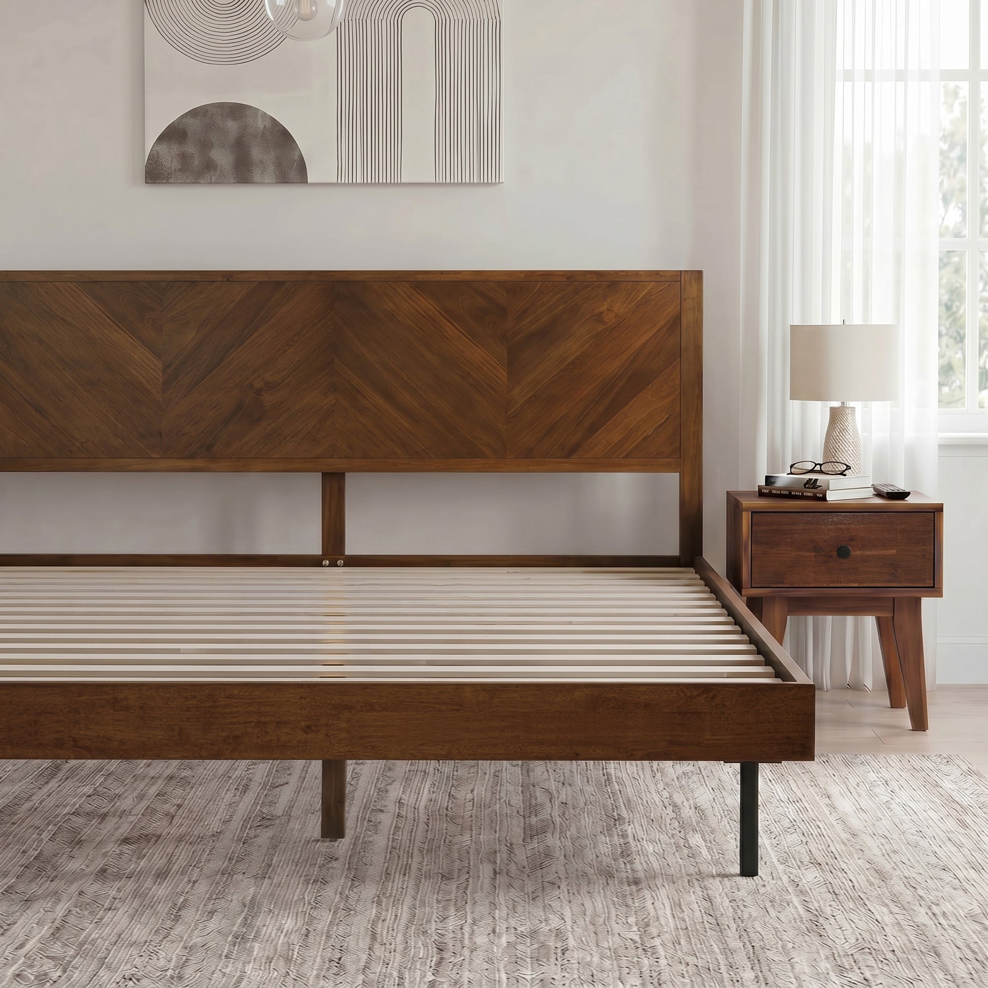 Alander Solid Wood Bed Frame