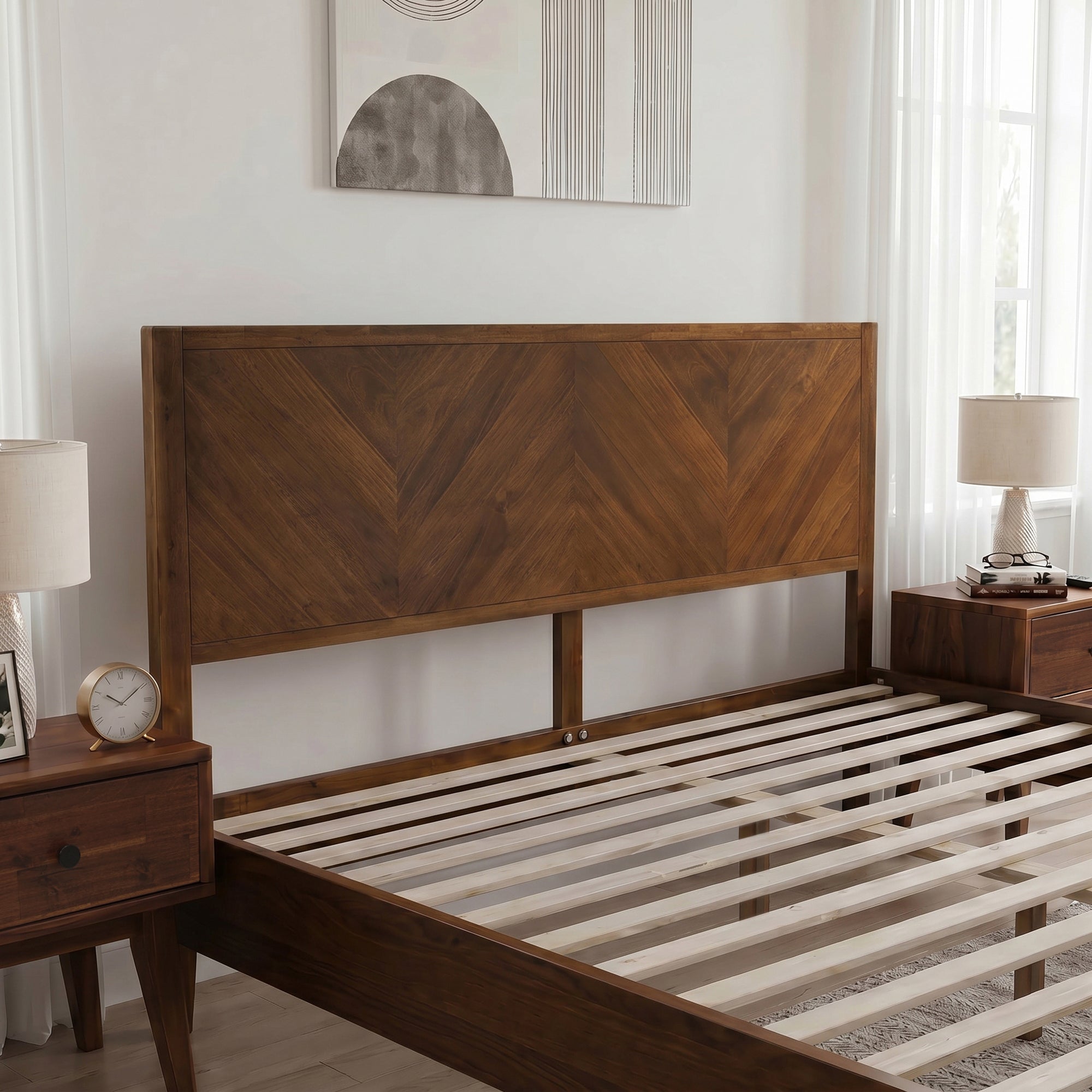 Alander Solid Wood Bed Frame