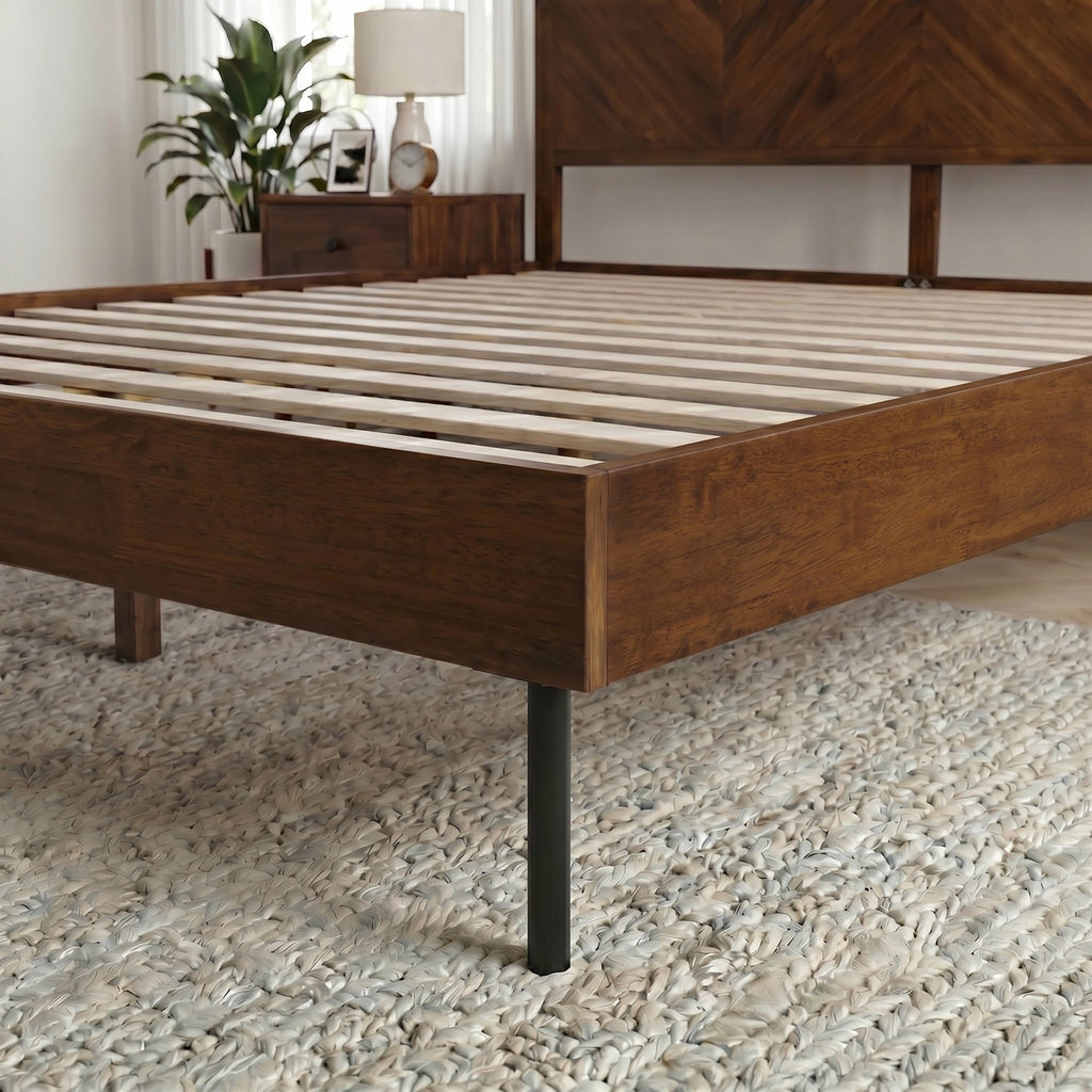 Alander Solid Wood Bed Frame