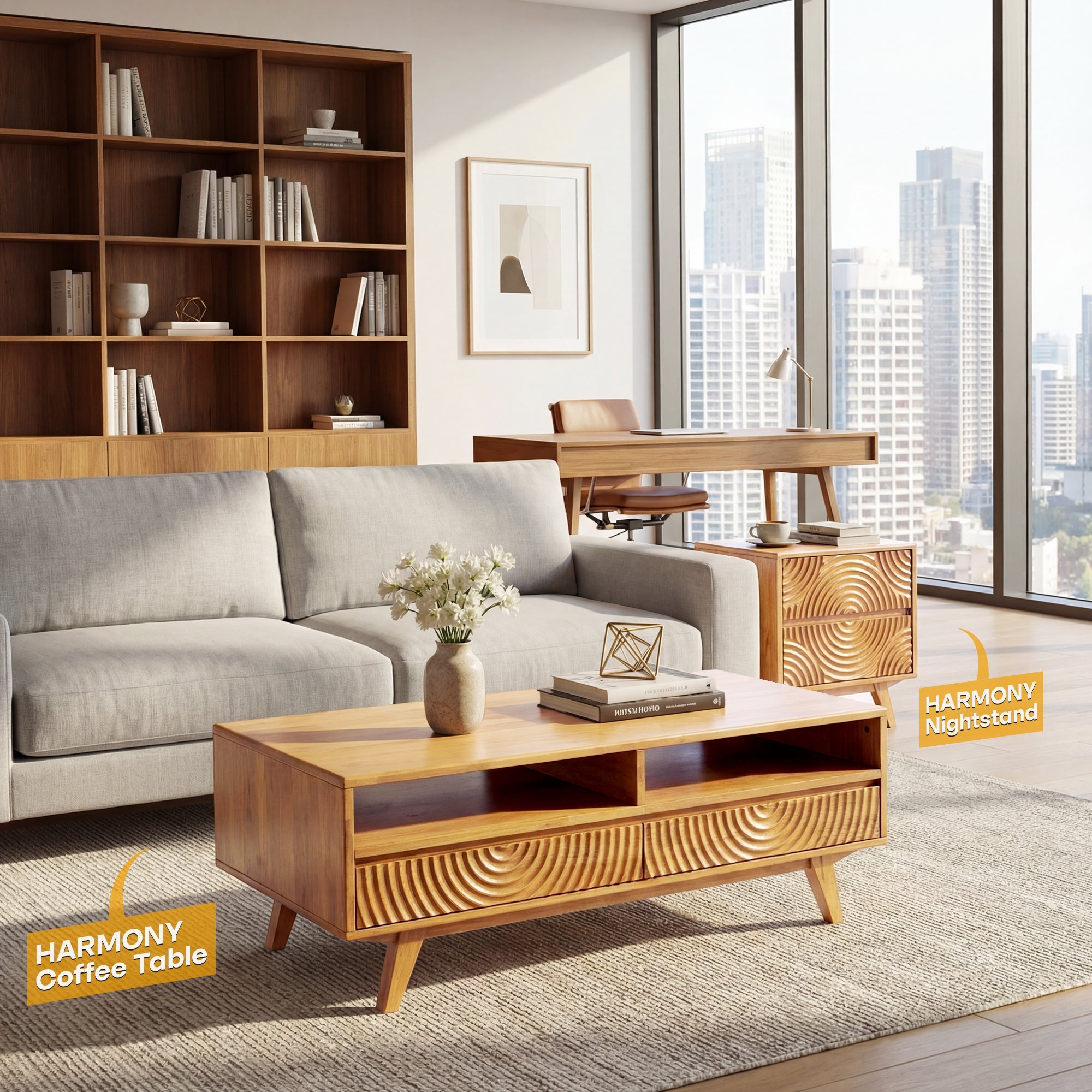 Harmony Wooden Coffee Table