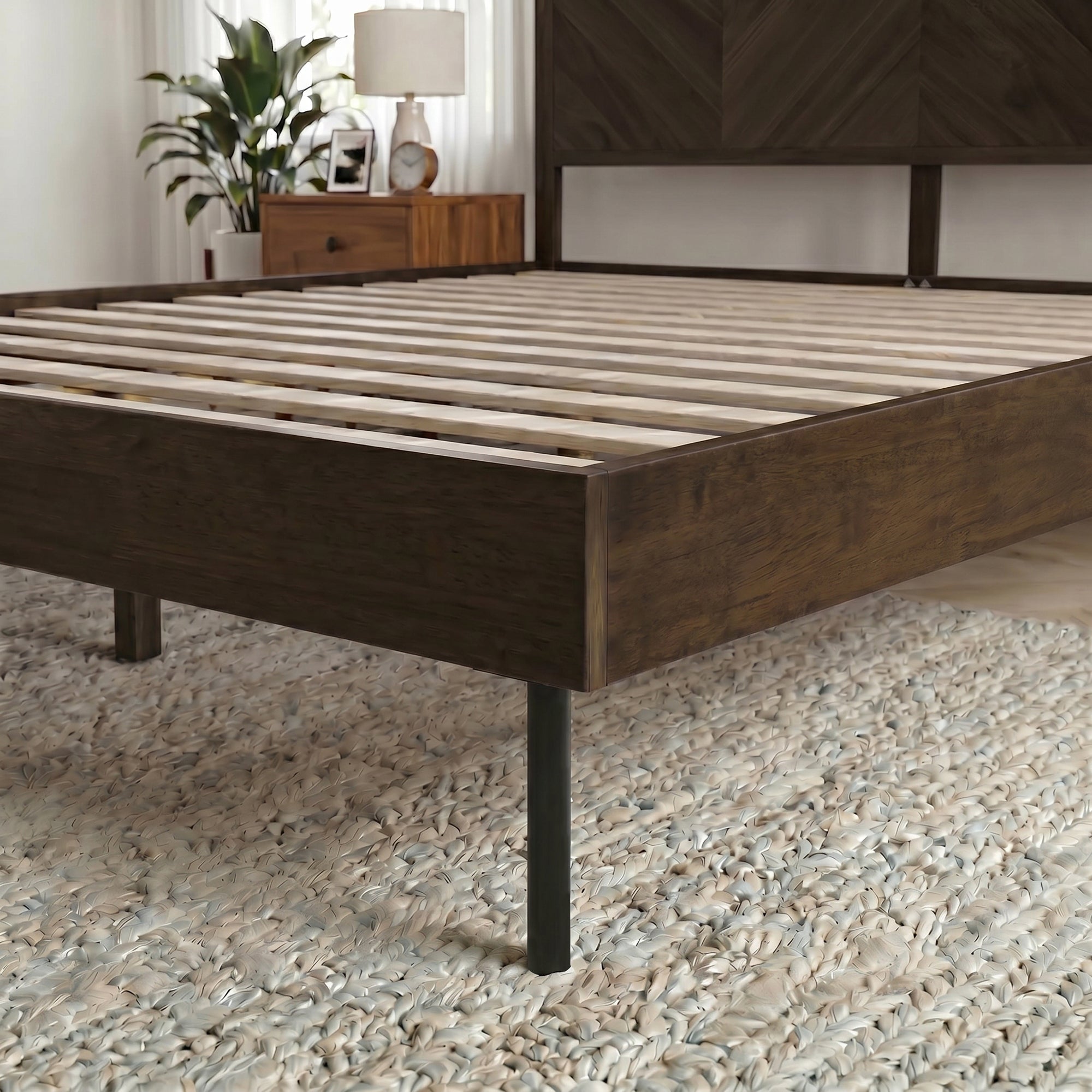 Alander Solid Wood Bed Frame