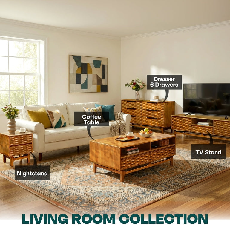 Elara Wooden Coffee Table