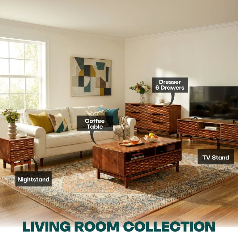 Elara Wooden Coffee Table