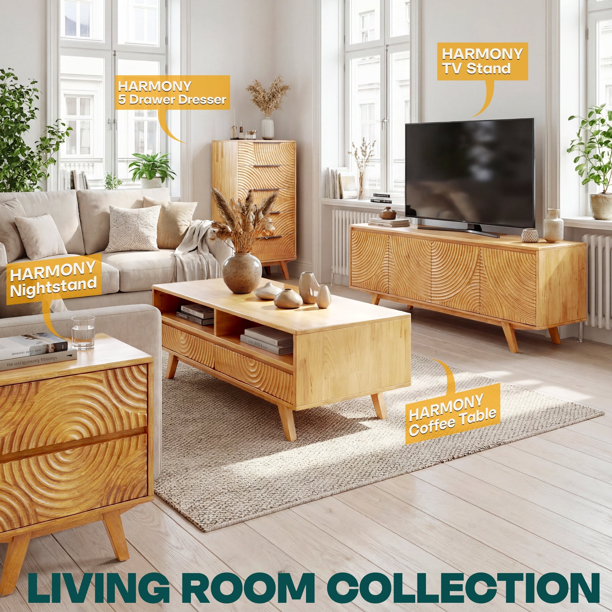 Harmony Wooden Coffee Table