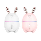 300ML Mini Air Humidifier Cute Rabbit USB Aroma Essential Oil Diffuser Colorful Night Light Car Office  Mist Maker