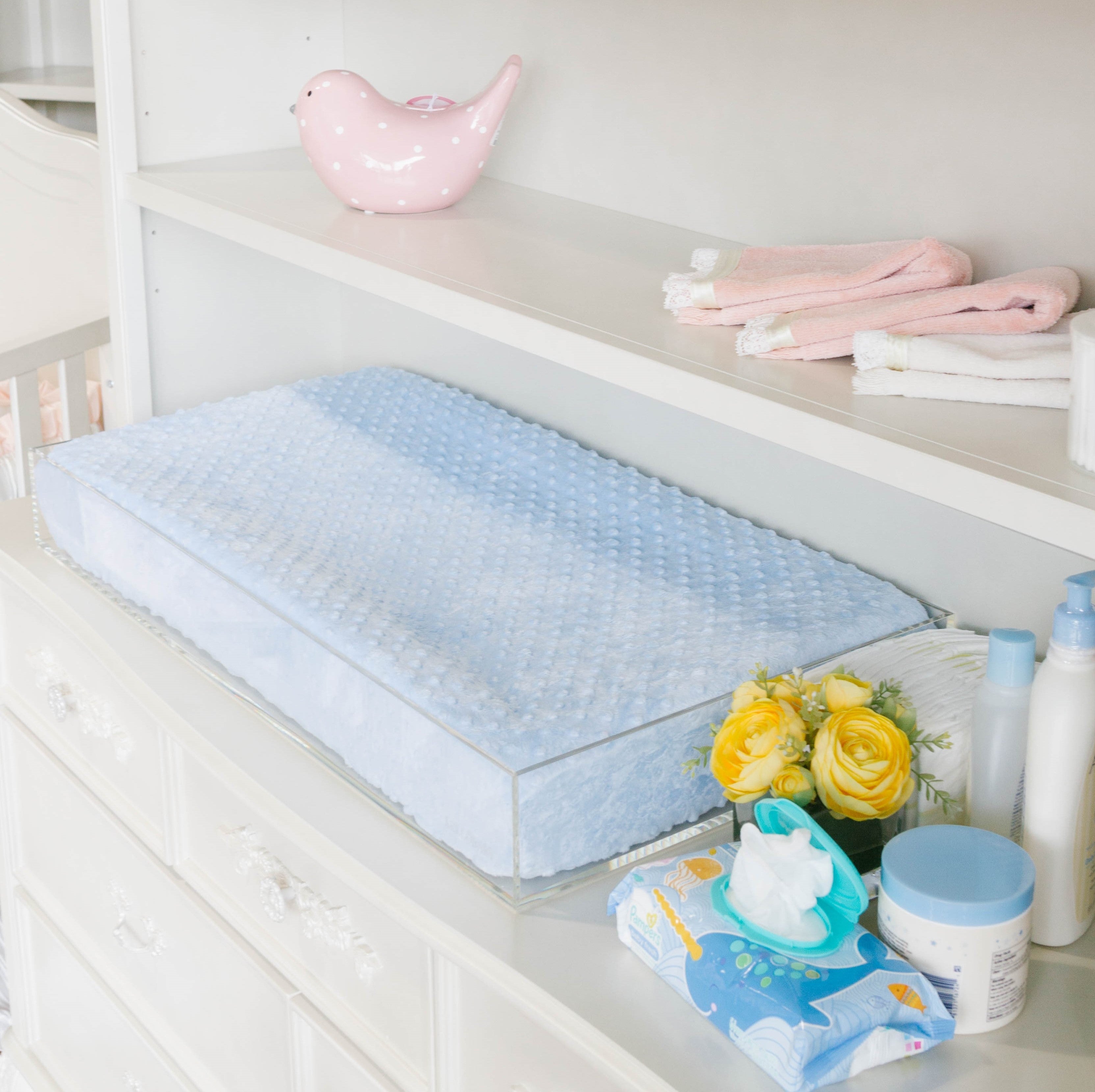 LELLOBABY™ -  6mm Thick Premier Edition Acrylic Diaper Changing Tray