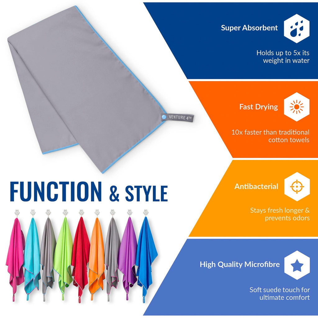VENTURE 4TH Quick Dry Microfiber Towel