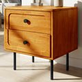 Savana Solid Wood 2-Drawer Nightstand