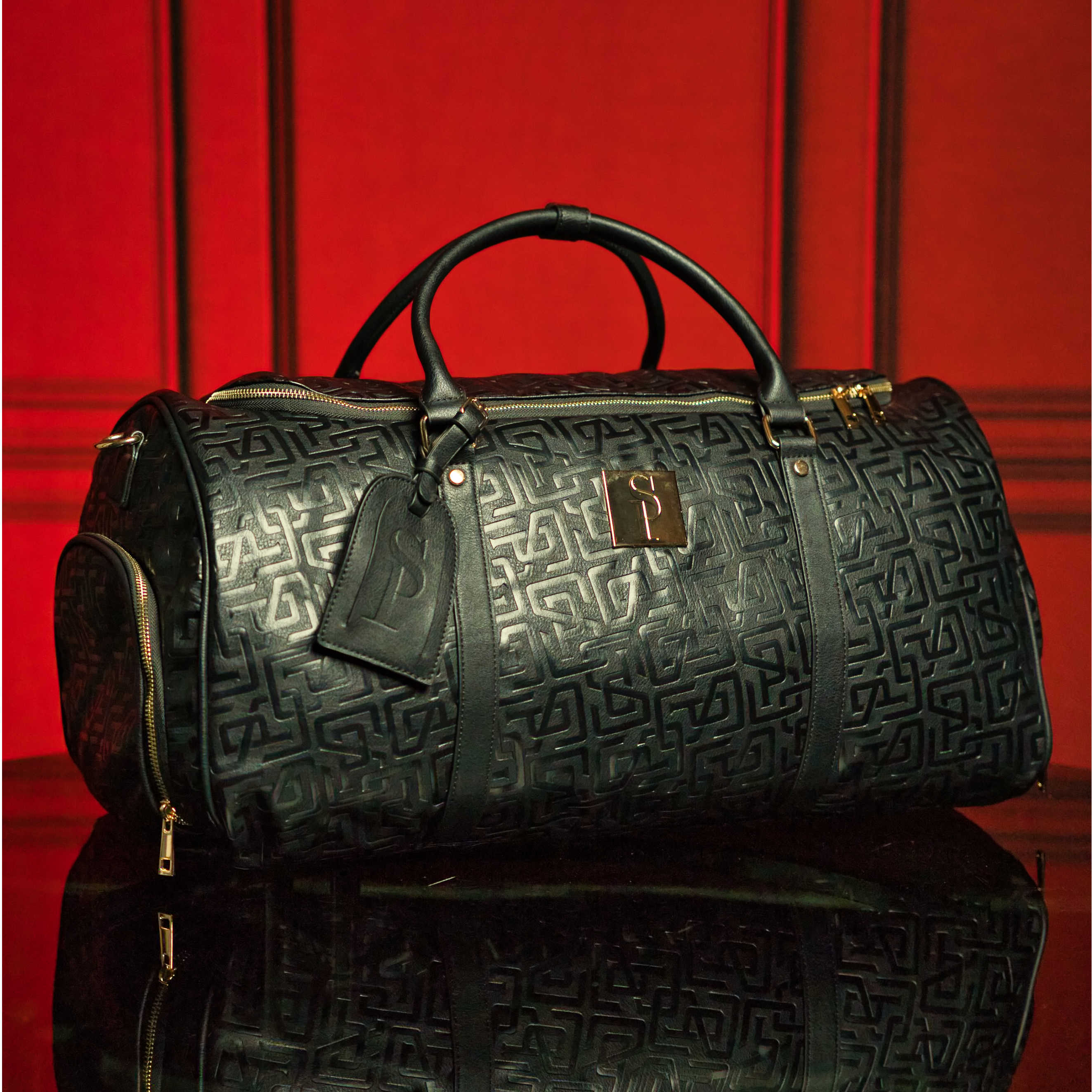 Monogram Leather Signature Bag Set (Signature and Duffle)