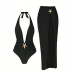 Sexy Bikini Women's One Piece Swimsuit Solid Color High Quality