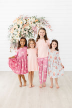Rainbow Wishes 3/4 Sleeve Pocket Twirl Dress