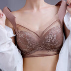 FallSweet 3PCS Lace Seamless Bra for Women Push Up Bra Ice Silk Bras No Steel Ring Bralette Brassiere Female Lingerie Underwear