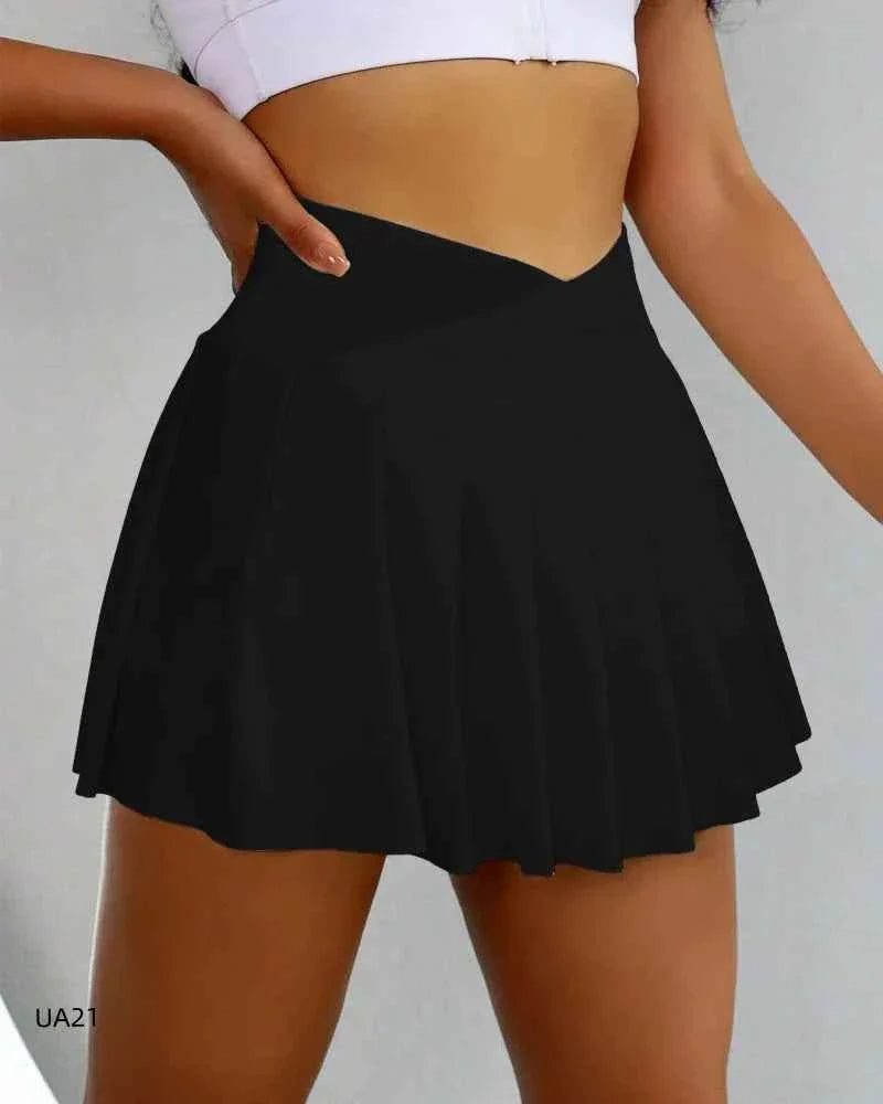 Women's 2-in-1 Flowy Athletic Skort Shorts