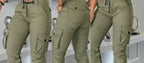 Women's High Waist Slim Cargo Pants