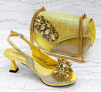 Newest Style Elegant Women High Heels And Bag Set EDS345
