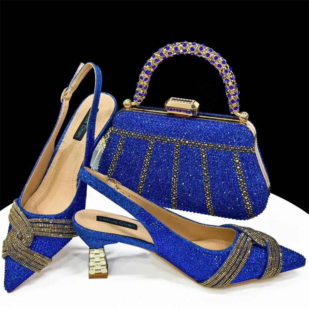Lastest Italian Style Shoes with Matching Bag Set ED1290