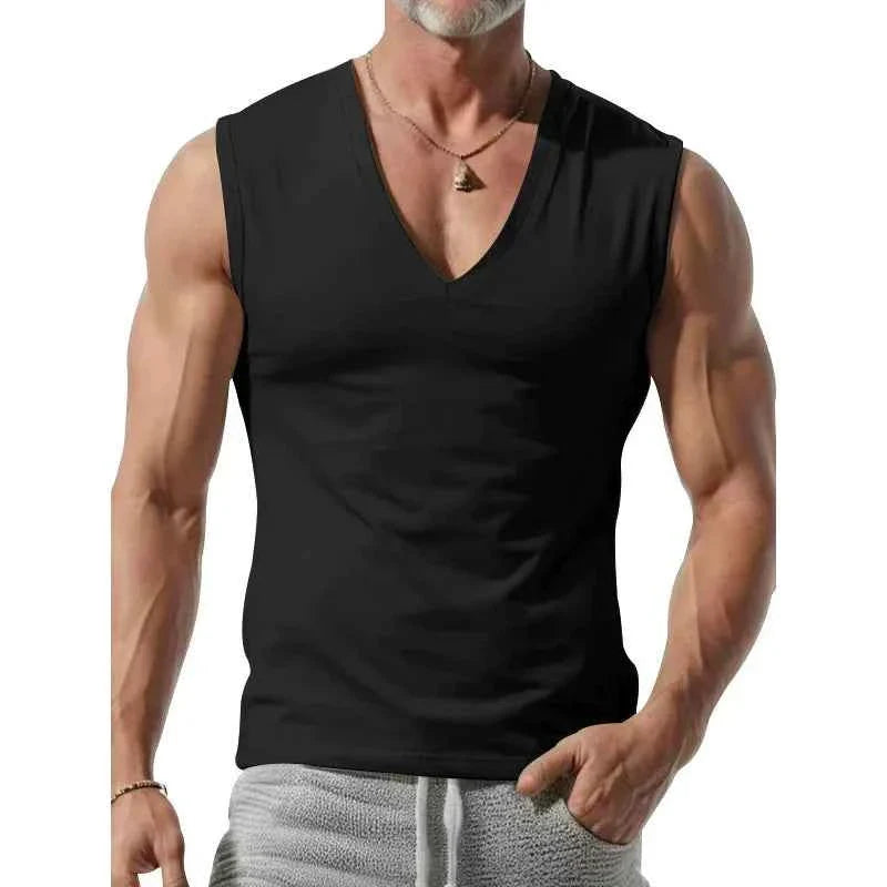 Men's Summer V-Neck Fitness Tank Top