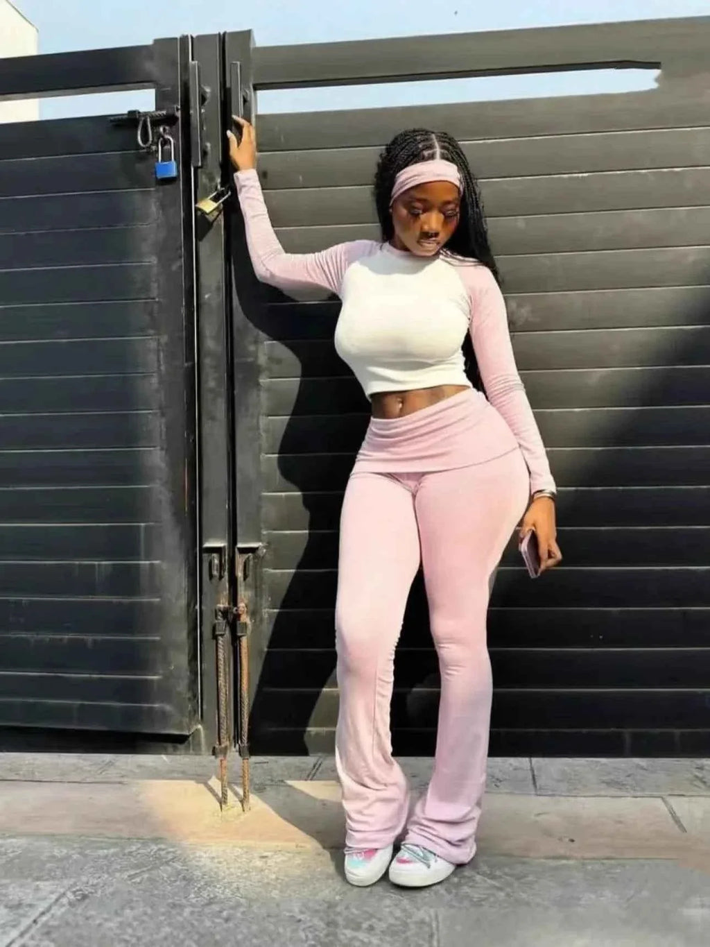 FAGADOER Women’s 2-Piece Tracksuit Set