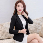 Korean Women's Fit and Tailored Blazer Jacket for Spring and Autumn Office Lady OL Casual Business Suit for Women Trendy Style